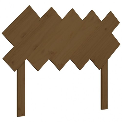 Sengegærde 104 x 3 x 80,5 cm massivt fyrretræ - gyldenbrun