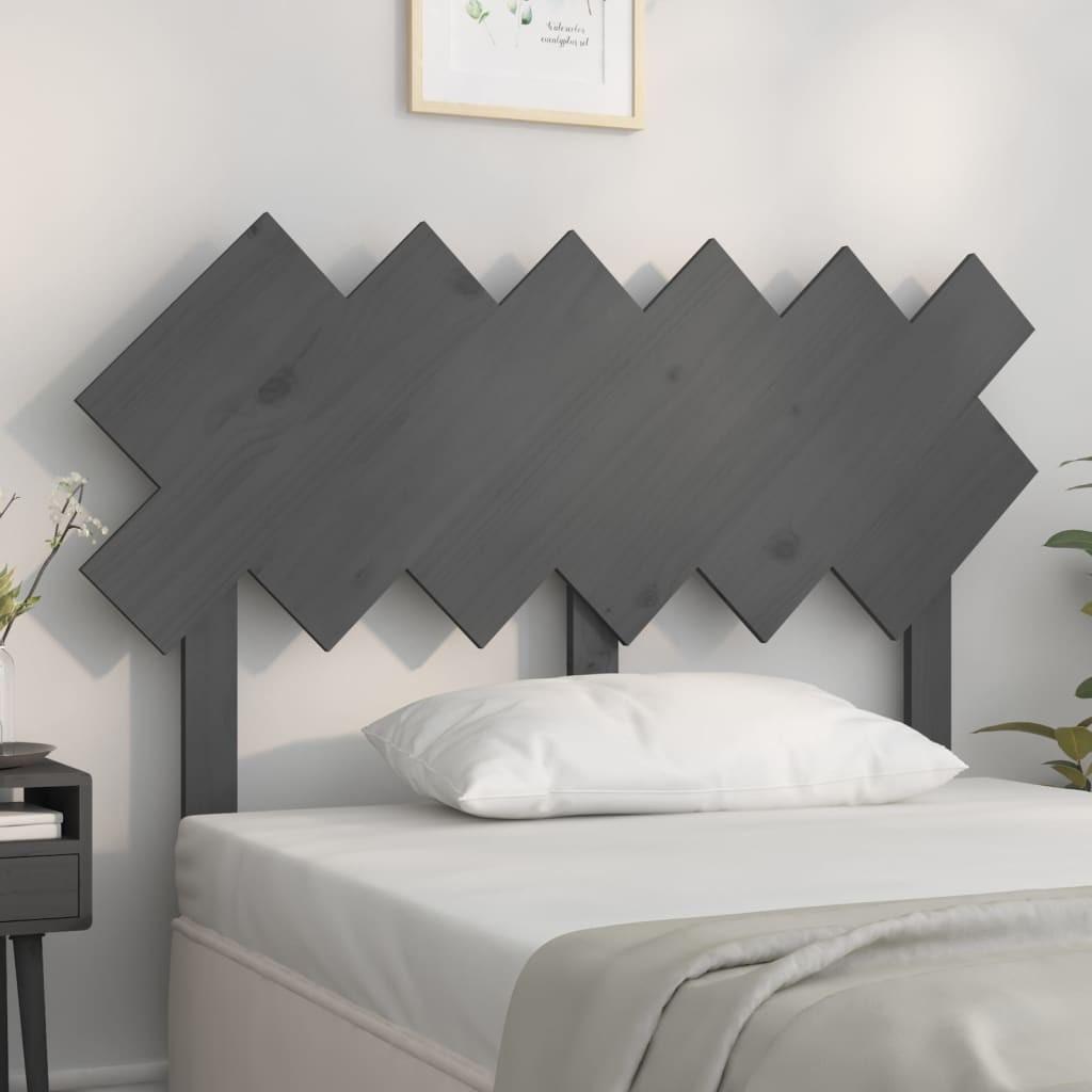Sengegærde 122 5x3x80 5 Cm Massivt Fyrretræ Grå