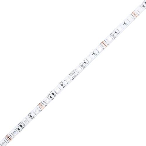 Sengeramme med LED-lys 140x200 cm massivt træ gyldenbrun