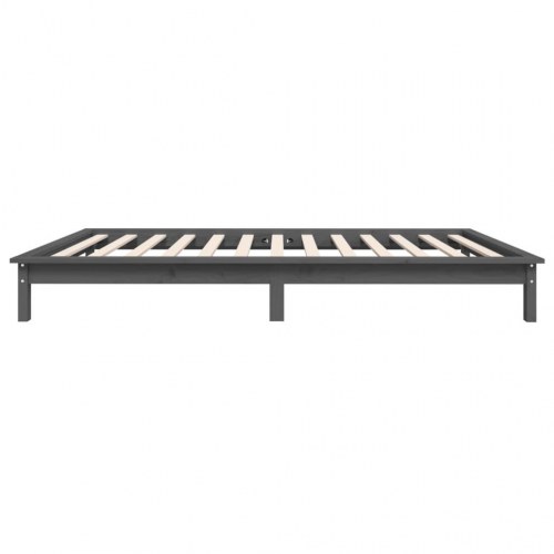 Sengeramme 75x190 cm Small Single massivt fyrretræ grå