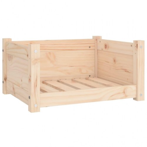 Hundeseng i massivt fyrretræ - 55,5 × 45,5 × 28 cm