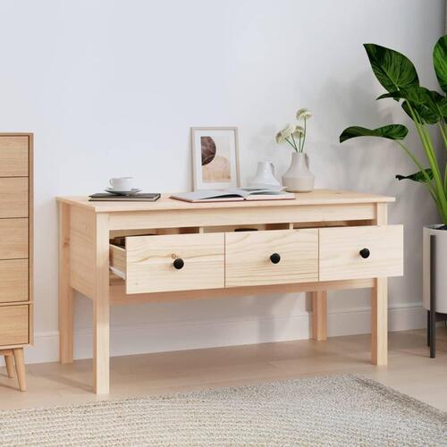 Sofabord 102x49x55 cm massivt fyrretræ