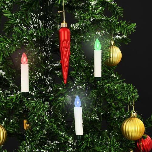 Trådløse LED-julelys med fjernbetjening 20 stk. RGB