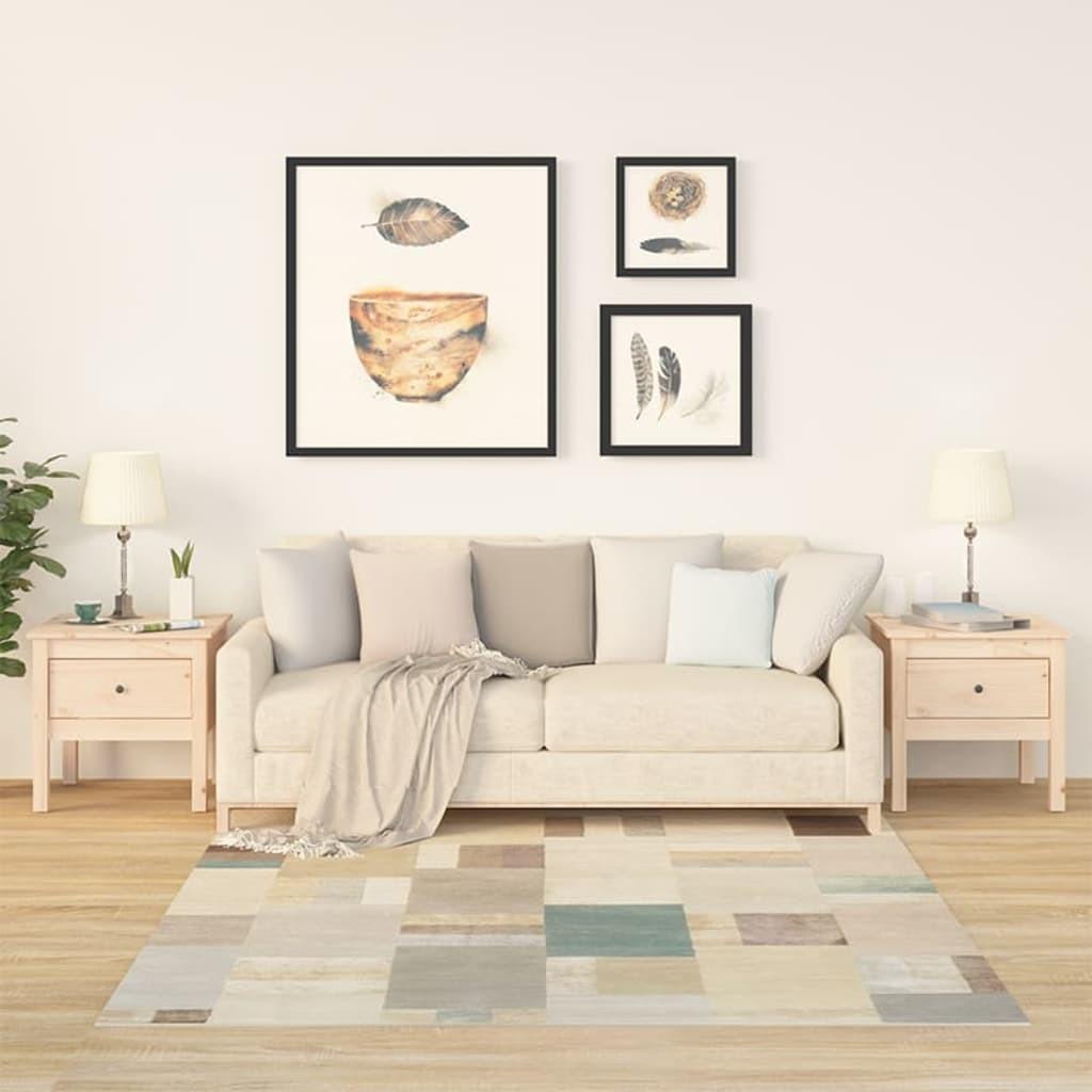 Sideborde 2 stk. 50x50x49 cm massivt fyrretræ