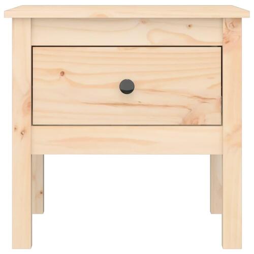 Sideborde 2 stk. 50x50x49 cm massivt fyrretræ