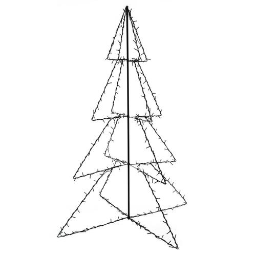 Lysende juletræ 115x150 cm 240 LED'er indendørs/udendørs
