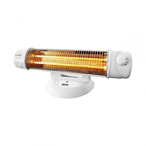 EDM Product kvartsradiator 07131 - hvid, 600-1200 W