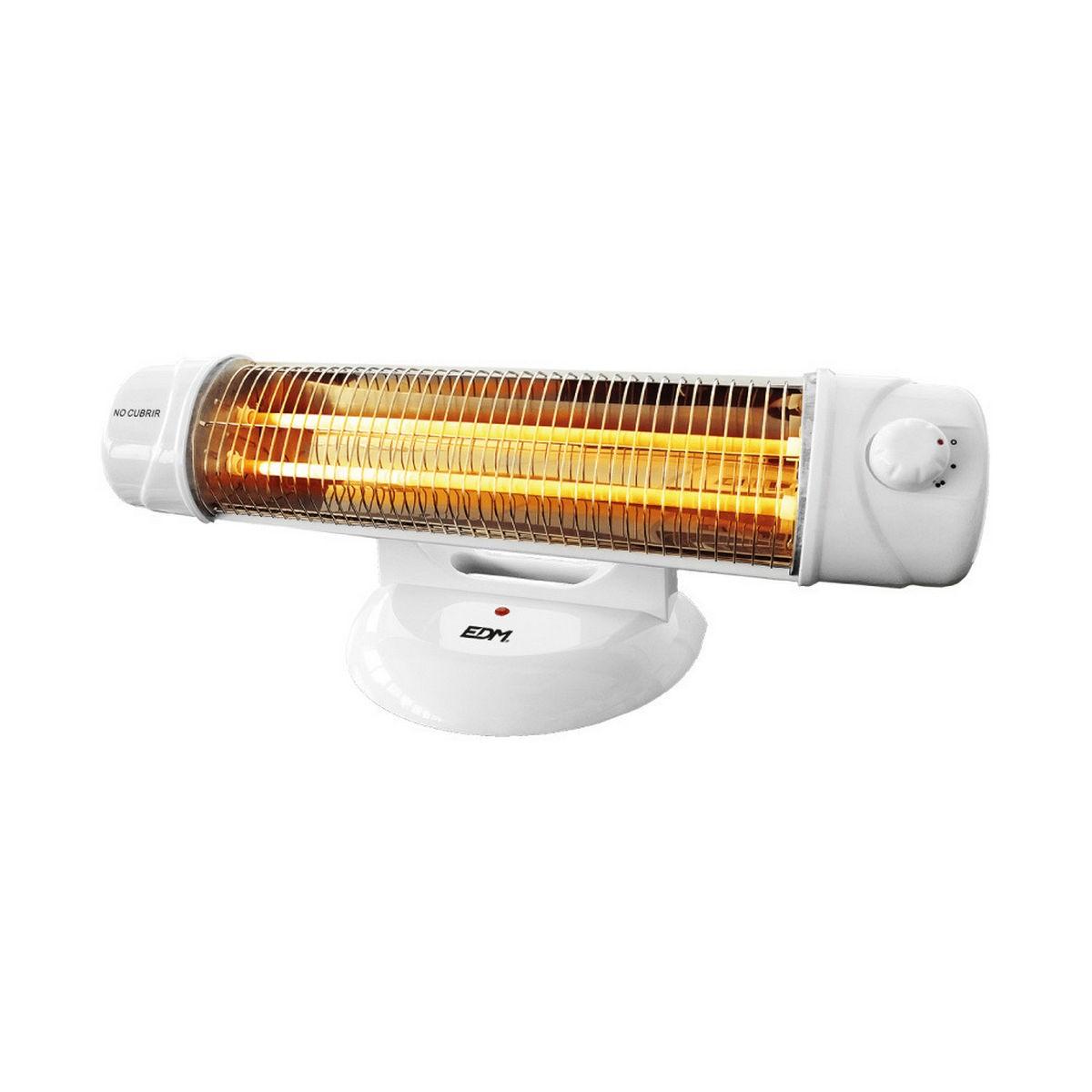 EDM Product kvartsradiator 07131 - hvid, 600-1200 W
