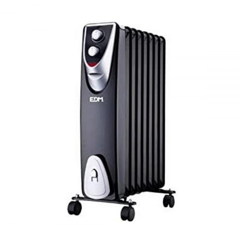 EDM Product Radiator 07127 Black Edition, sort/grå, 1.500 W