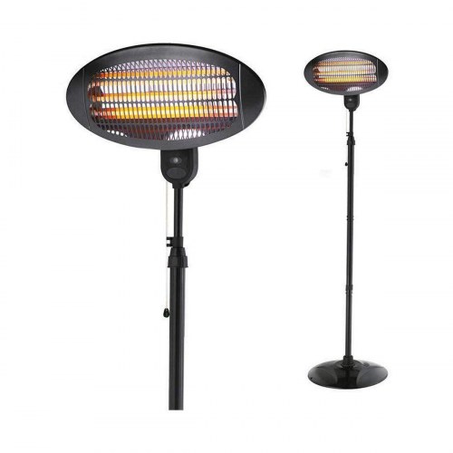 EDM Product kvarts terrassevarmer 2000 W - sort