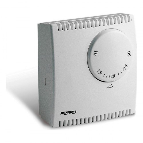 Perry termostat - analog, hvid (230 V)
