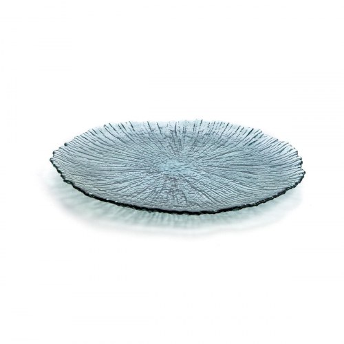 Mar De Viento middagstallerken i glas, turkisblå Ø 32 cm - 6 stk