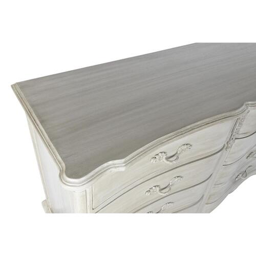 Kommode 140 x 50 x 90 cm Grå Beige Mangotræ Træ MDF
