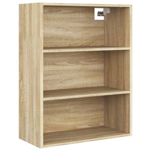 Vægskab 69,5×32,5×90 cm - sonoma eg, 3 hylder