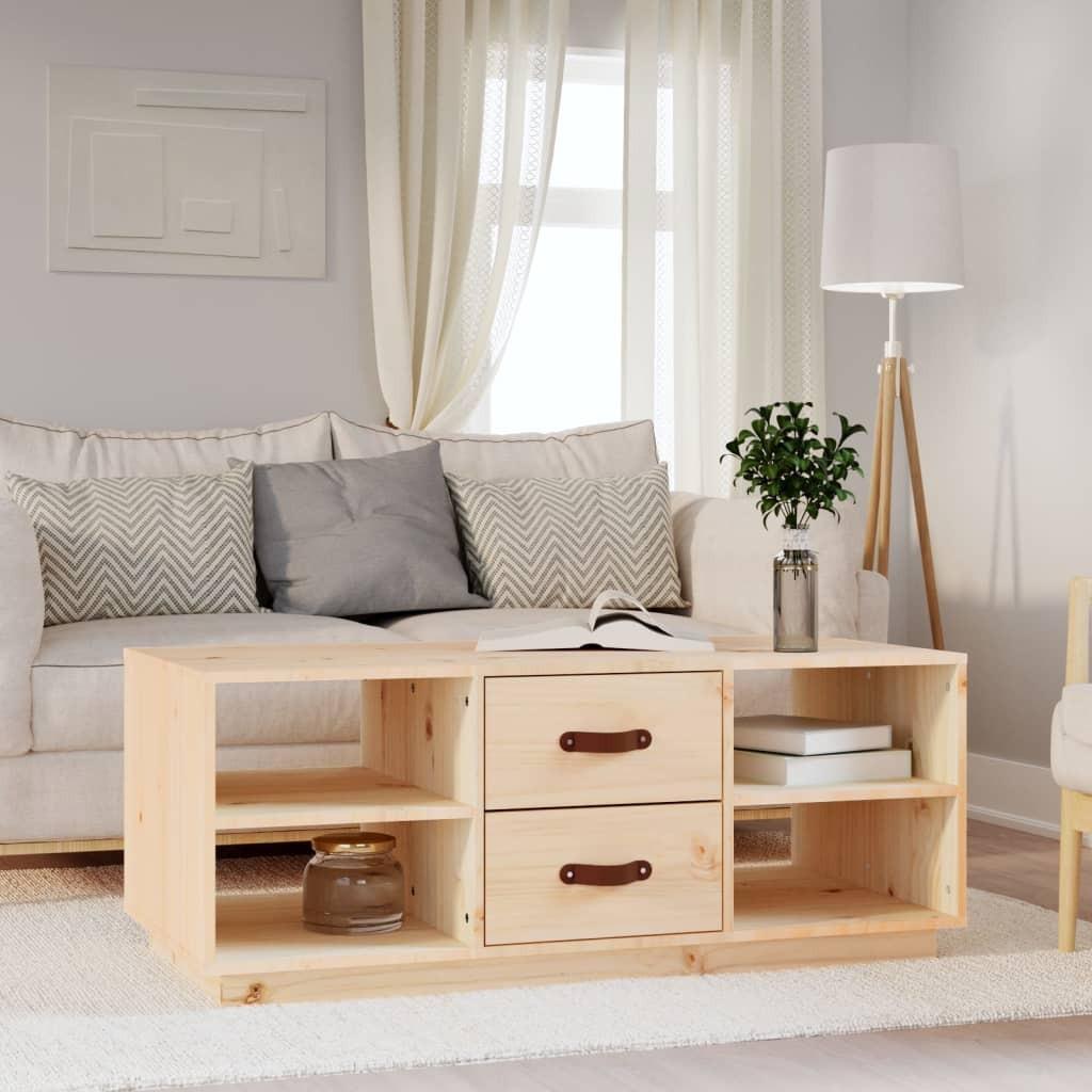 Sofabord 100x50x41 Cm Massivt Fyrretræ