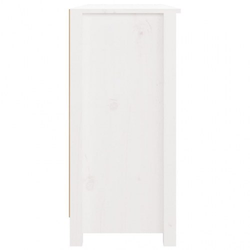 Skænk 100x35x74 cm massivt fyrretræ hvid
