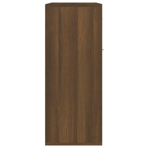 Skænk 60x30x75 cm konstrueret træ brun egetræsfarve