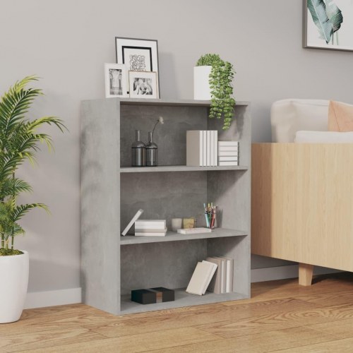 Vægskab 69,5 × 32,5 × 90 cm - betongrå, væghængt opbevaring