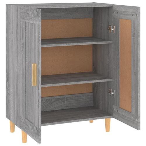 Skænk 69,5x34x90 cm konstrueret træ grå sonoma-eg