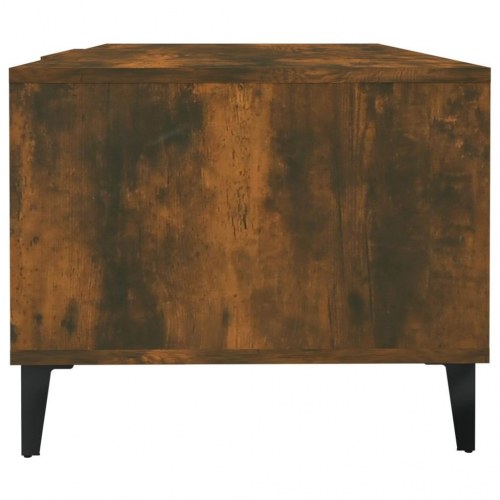 Sofabord i konstrueret træ - 102×50×40 cm, røget egetræsfarve