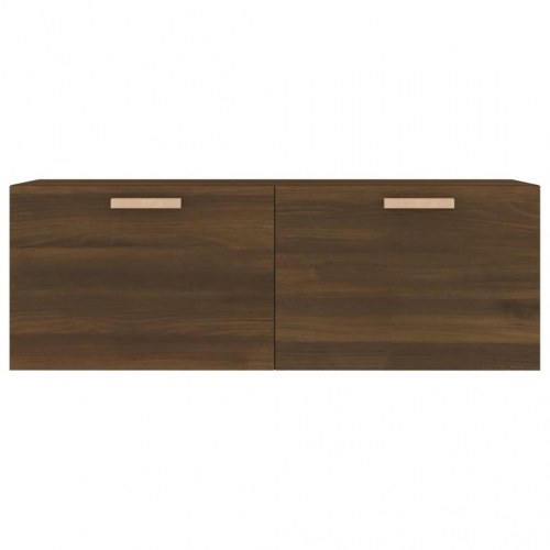 Vægskab 100×36,5×35 cm - konstrueret træ, brun egetræsfarve