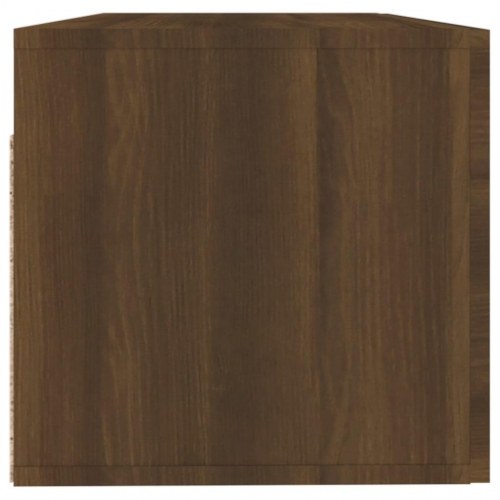 Vægskab 100×36,5×35 cm - konstrueret træ, brun egetræsfarve