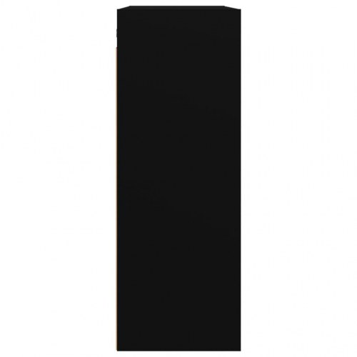 Vægskab 69,5 × 32,5 × 90 cm - sort, væghængt opbevaringsskab