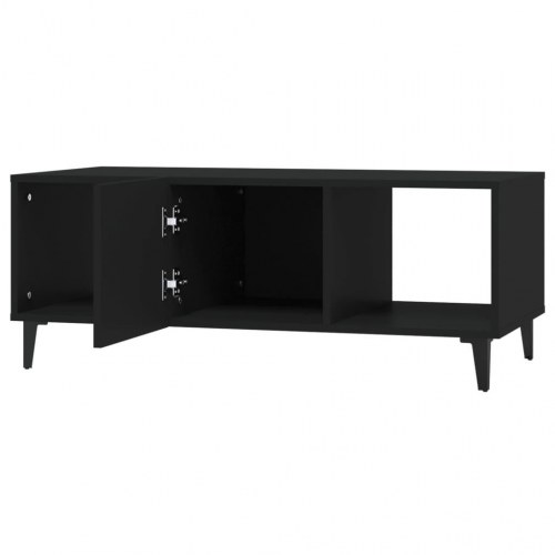 Sofabord i konstrueret træ - 102×50×40 cm, sort