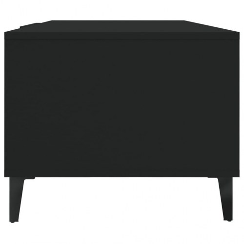 Sofabord i konstrueret træ - 102×50×40 cm, sort