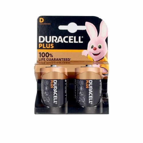 Batterier D LR20 Duracell Plus Power - alkalisk 1,5 V (2 stk)