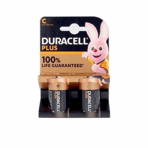 Batterier C Duracell Plus Power LR14 - alkalisk 1,5 V (2 stk)