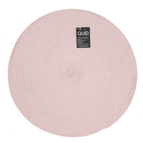 Vita Peoni dækkeservietter - pink plastik Ø38 cm (12 stk)