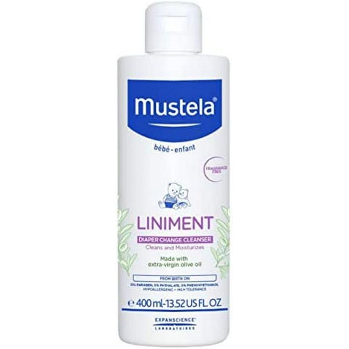 Babylotion til bleskift Mustela Liniment 400 ml