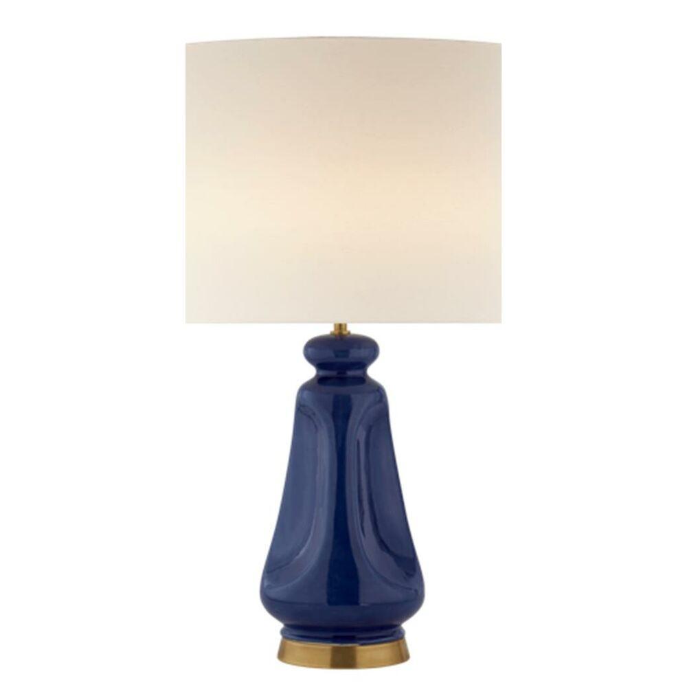 Bordlampe Beige Marineblå Porcelæn 35 x 35 x 64 cm