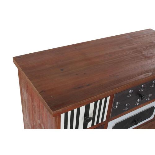 Kommode Brun Multifarvet Træ Træ MDF Moderne 90 x 40 x 104 cm