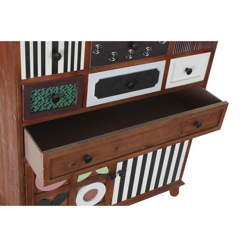 Kommode Brun Multifarvet Træ Træ MDF Moderne 90 x 40 x 104 cm