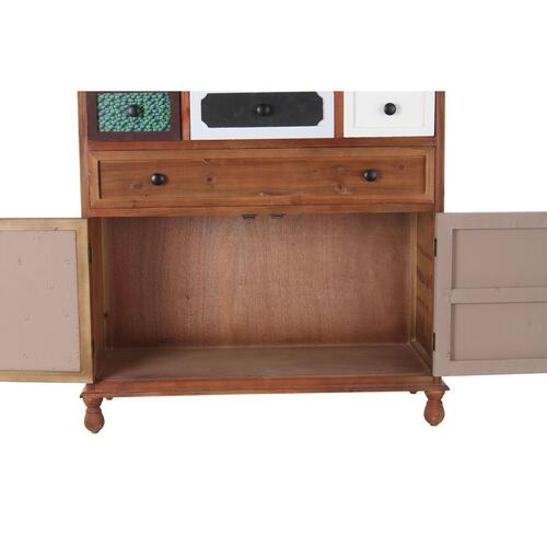 Kommode Brun Multifarvet Træ Træ MDF Moderne 90 x 40 x 104 cm