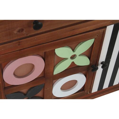 Kommode Brun Multifarvet Træ Træ MDF Moderne 90 x 40 x 104 cm