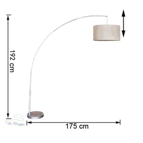 Gulvlampe bue papir 210cm