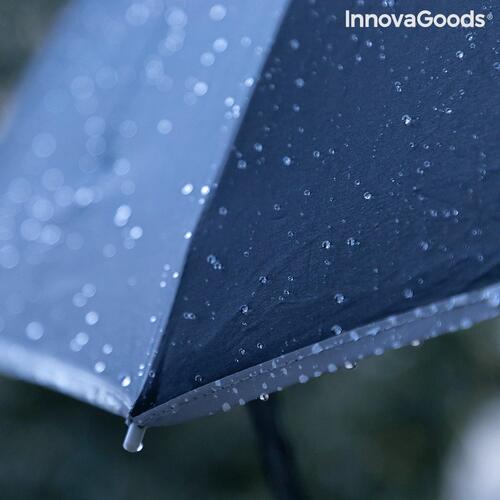 Paraply med LED og omvendt lukning Folbrella InnovaGoods