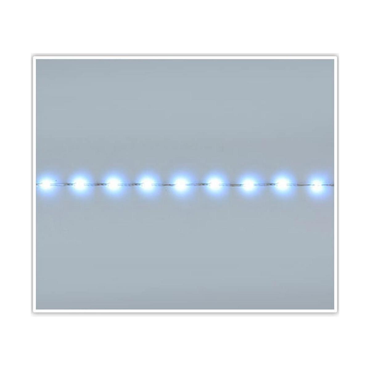 LED guirlande - gennemsigtig ledning, 27 m, kold hvid