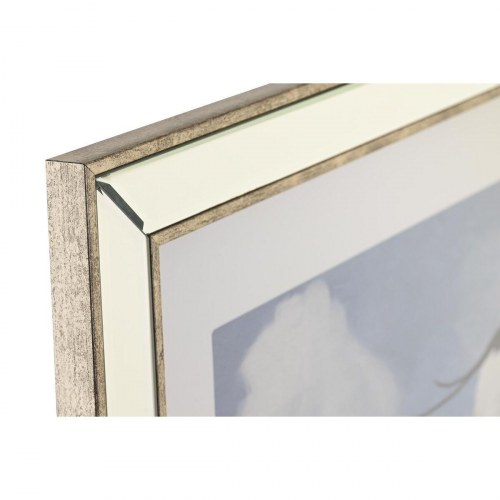 - Lærredsmalerier med fuglemotiver, blå/beige, 40 × 60 cm og 56 × 66 cm
