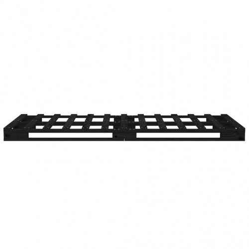 Sengeramme 75x190 cm Small Single massivt fyrretræ sort