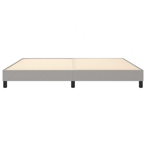 Boxspring sengeramme 200 x 200 cm - lysegrå