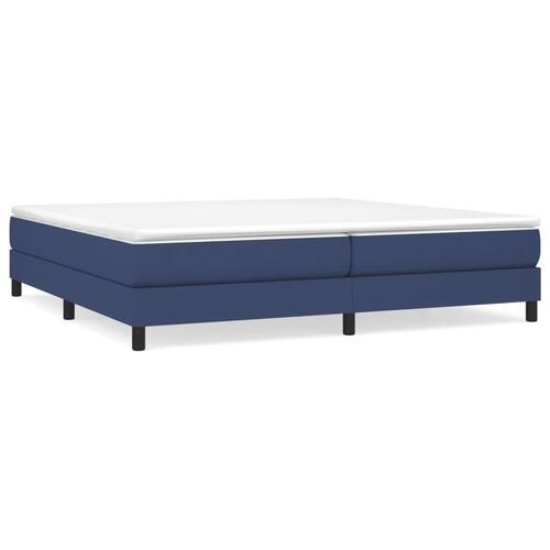 Sengeramme uden madras 200x200 cm stof blå