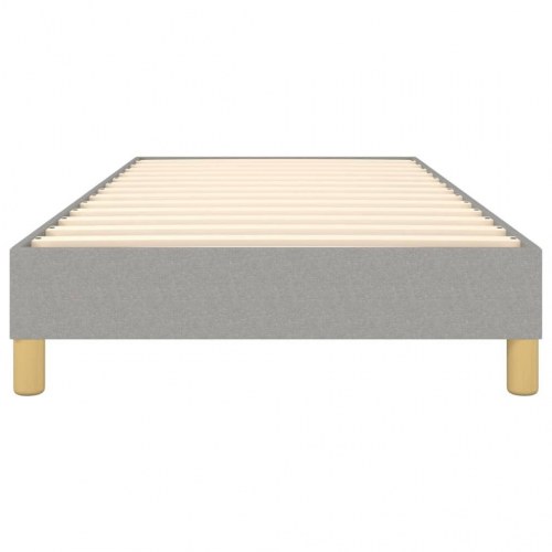 Boxspring sengeramme i stof - lysegrå 80 × 200 cm
