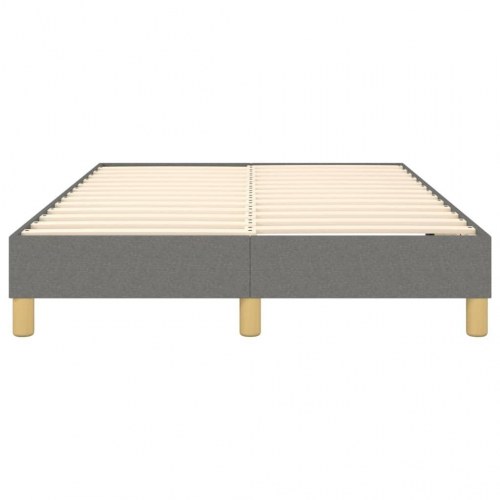 Boxspring sengeramme i stof - mørkegrå 120 x 200 cm