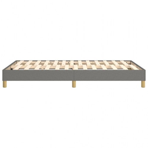 Boxspring sengeramme i stof - mørkegrå 120 x 200 cm
