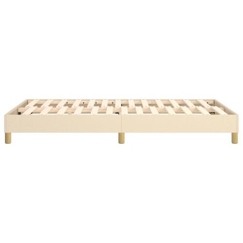 Sengeramme uden madras Creme 120x200 cm Stof