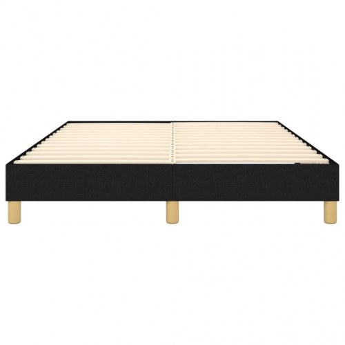 Boxspring sengeramme i stof - 140 x 190 cm, sort